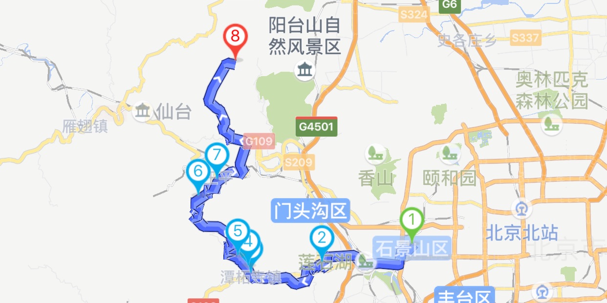 北京妙峰山骑行路线