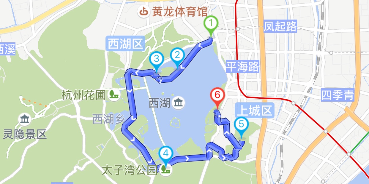 杭州博物館之旅騎行路線
