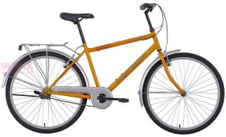 美利达铁马单速自行车橘黄色
