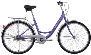 美利达和风单速自行车丁香紫