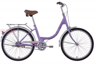 美利达安琪单速自行车玫瑰粉红