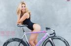 粉色短裤美女和她的fixie自行车自拍 图31